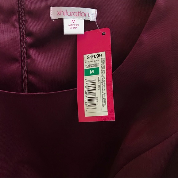 New Xhilaration plum/pink dress, Retro style, M - Picture 5 of 6